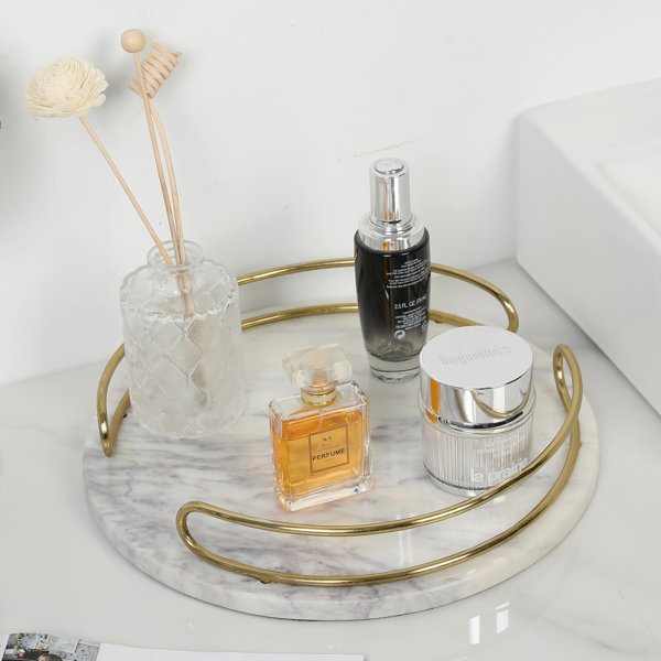 Mercer41 Lynnox Marble Bathroom Tray Wayfair